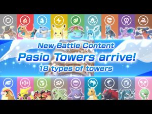 Video: New feature called Pasio Towers coming soon to Pokémon Masters EX featuring type-themed challenges, new stories, in-game rewards and more