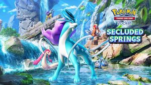 New Secluded Springs expansion headlined by Raikou ex, Entei ex and Suicune ex now available in Pokémon TCG Pocket, you’ll be able to get a new binder cover and display board backdrop featuring Suicune starting August 31