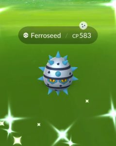 Pokémon Spotlight Hour with Ferroseed and Shiny Ferroseed with 2x Evolution XP available in Pokémon GO tomorrow, October 7, from 6 p.m. to 7 p.m. local time