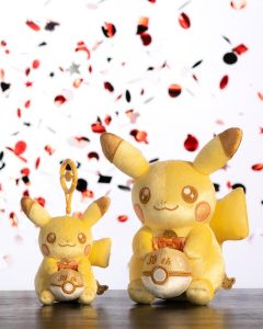 New Pikachu 30th Celebration Plush and Plush Keychain available now at the official Pokémon Center