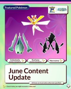 All major featured Pokémon, Max Battles, five-star Raids, Mega Raids, in-game events, Raid Hours and Shadow Dialga revealed as part of Pokémon GO’s June 2026 content update