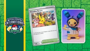 New promo cards including Paradise Resort and celebratory Pikachu plush revealed for the 2026 Pokémon World Championships in San Francisco