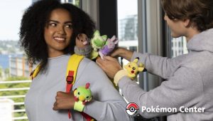 Wearable Pokémon plush, plush bags, plush key chains and Sitting Cuties available now at the official Pokémon Center